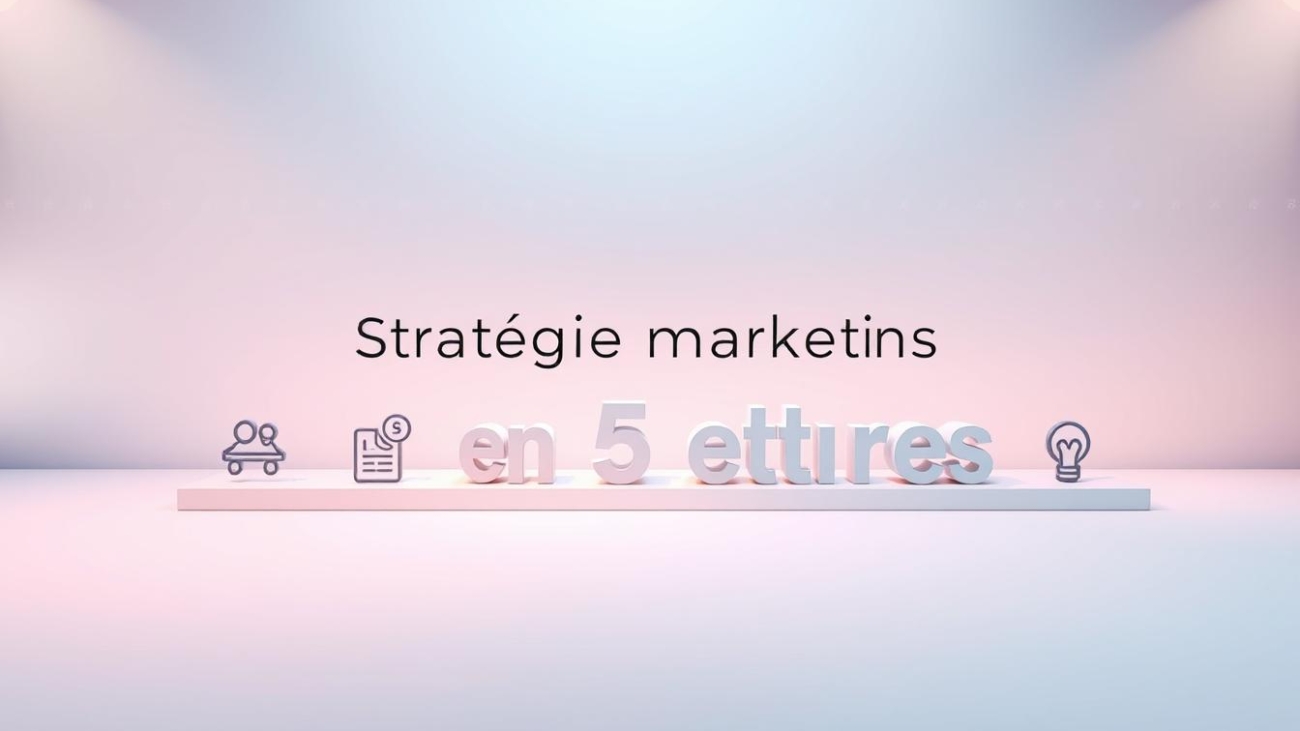 stratégie marketing en 5 étapes